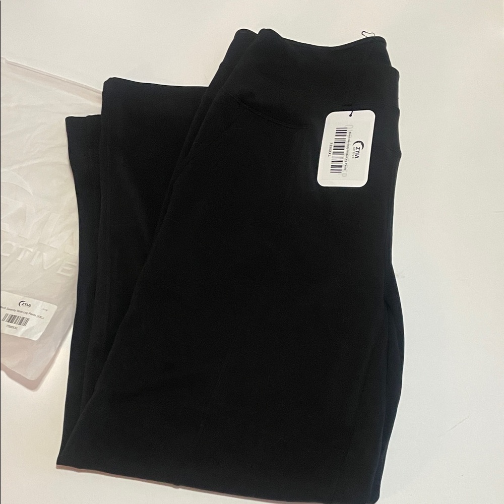 ZYIA Black Serenity Wide Leg Pants